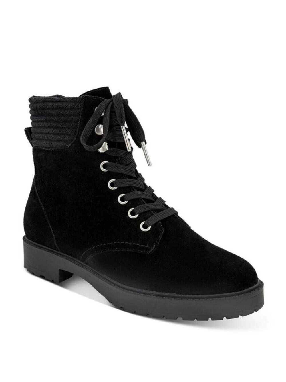 Splendid Sadie Suede Almond Toe Combat Lace Up Boots - NWT